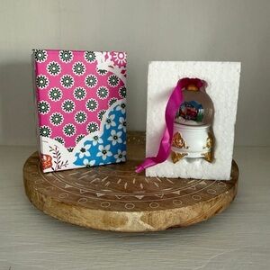 Taylor Swift Pink and Gold Holiday Ornament